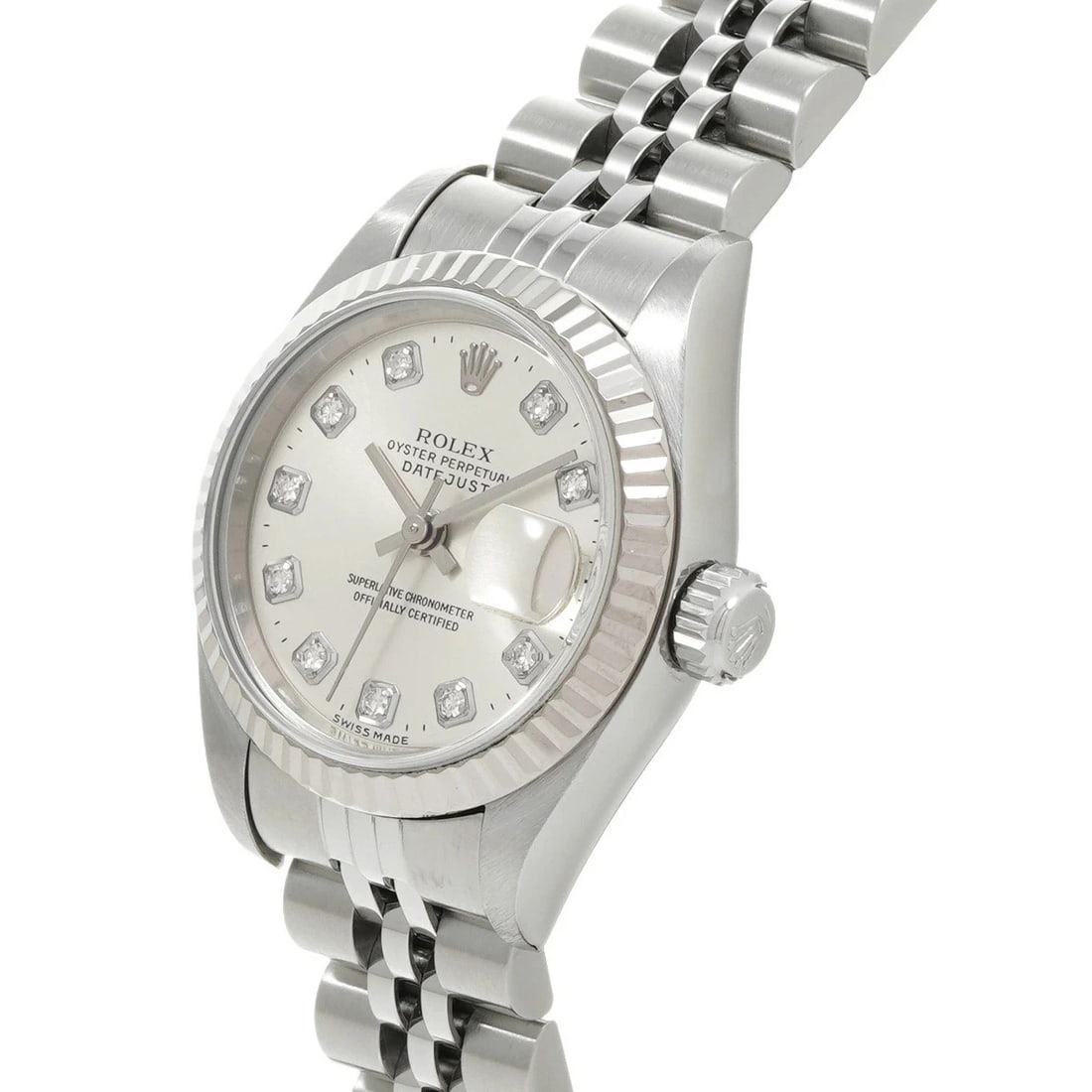 ROLEX DATEJUST SILVER WATCH - 2