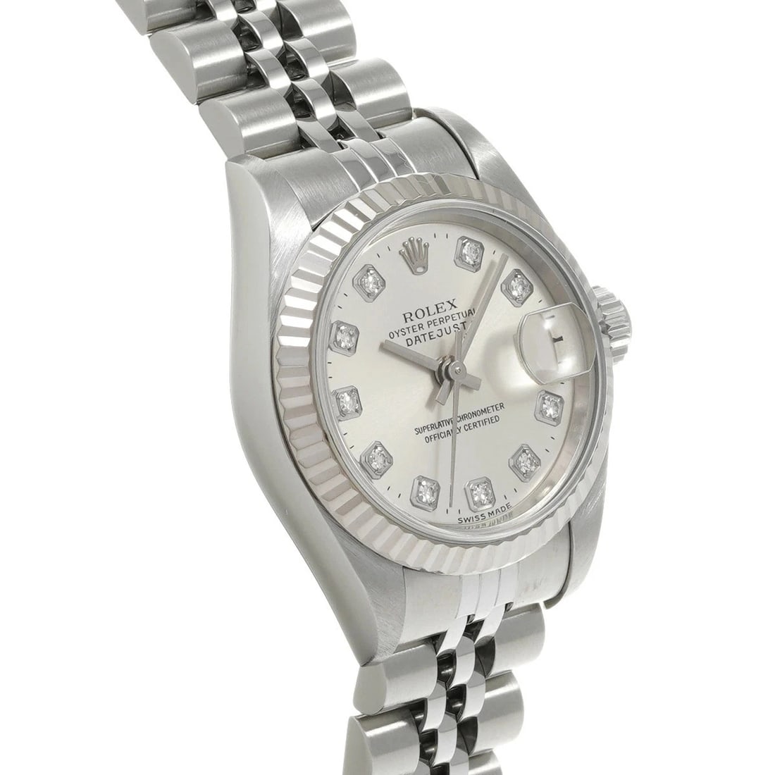 ROLEX DATEJUST SILVER WATCH - 3