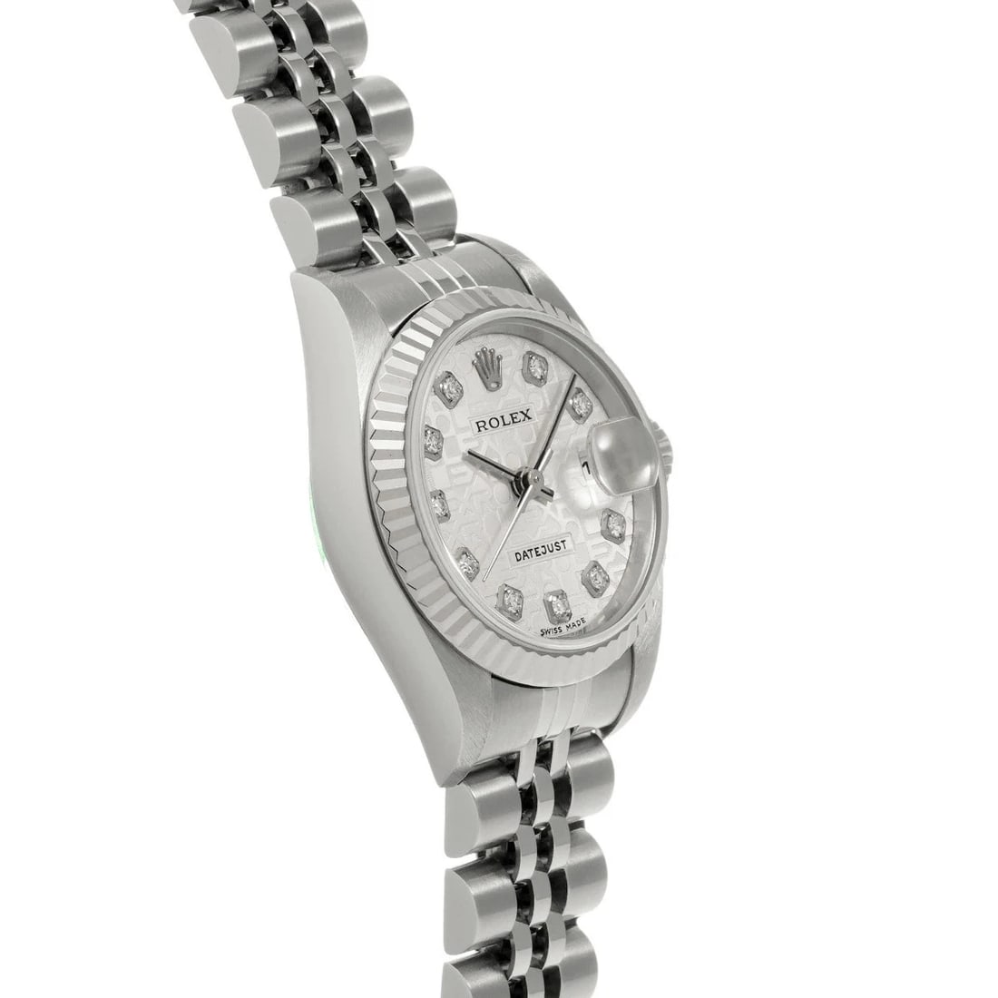 ROLEX DATEJUST SILVER WATCH - 3