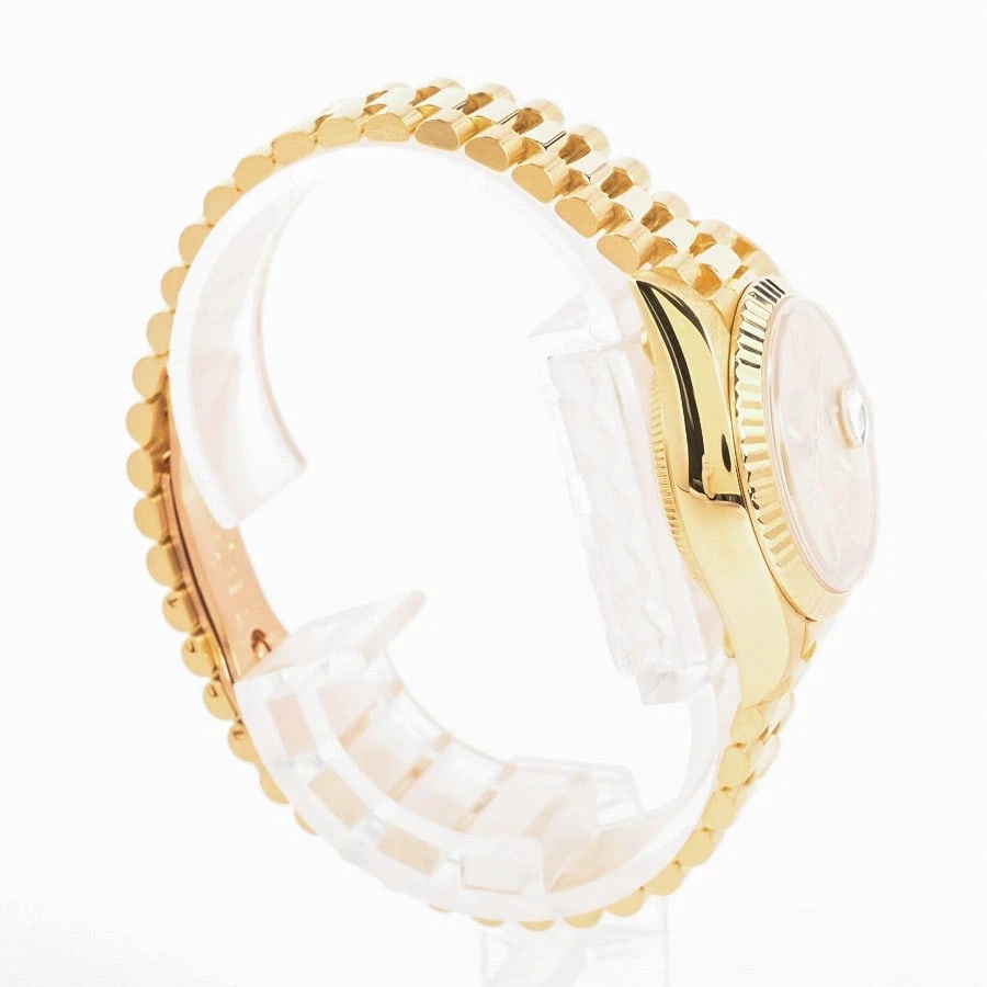 ROLEX DATEJUST YELLOW WATCH - 3