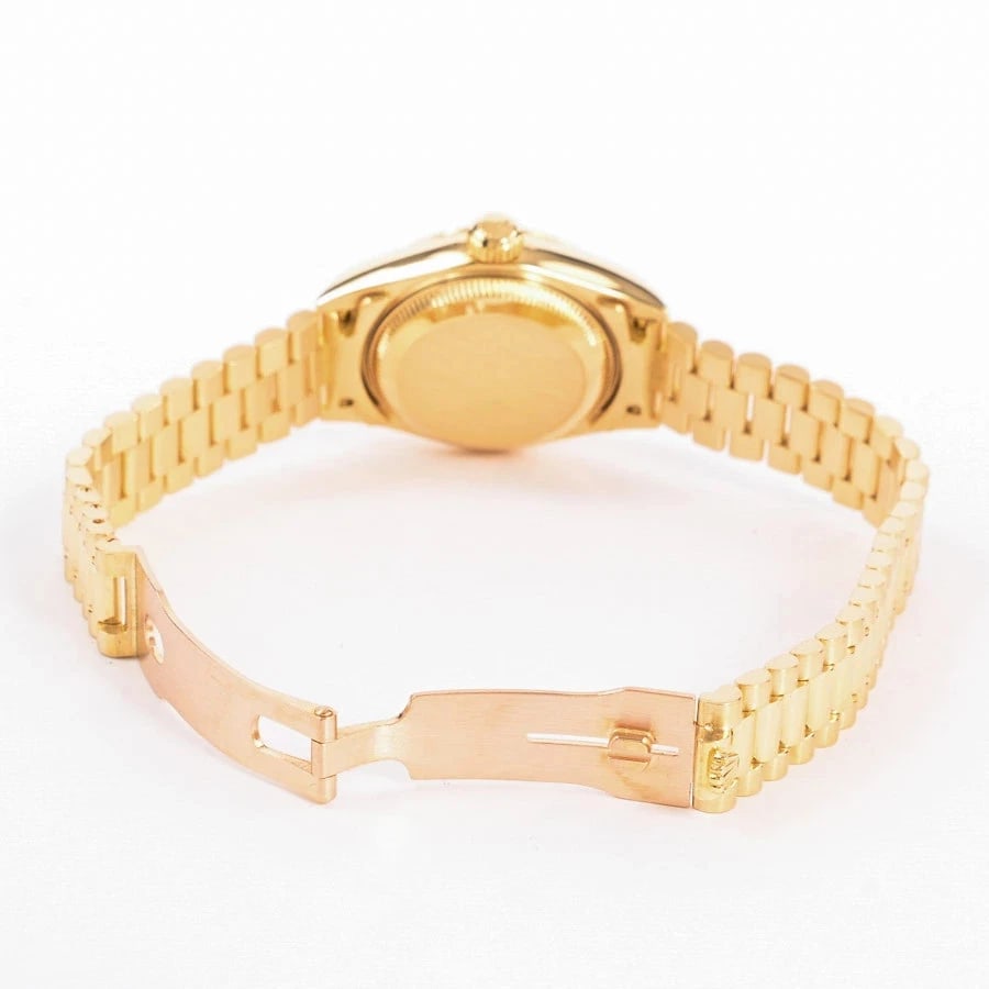 ROLEX DATEJUST YELLOW WATCH - 5