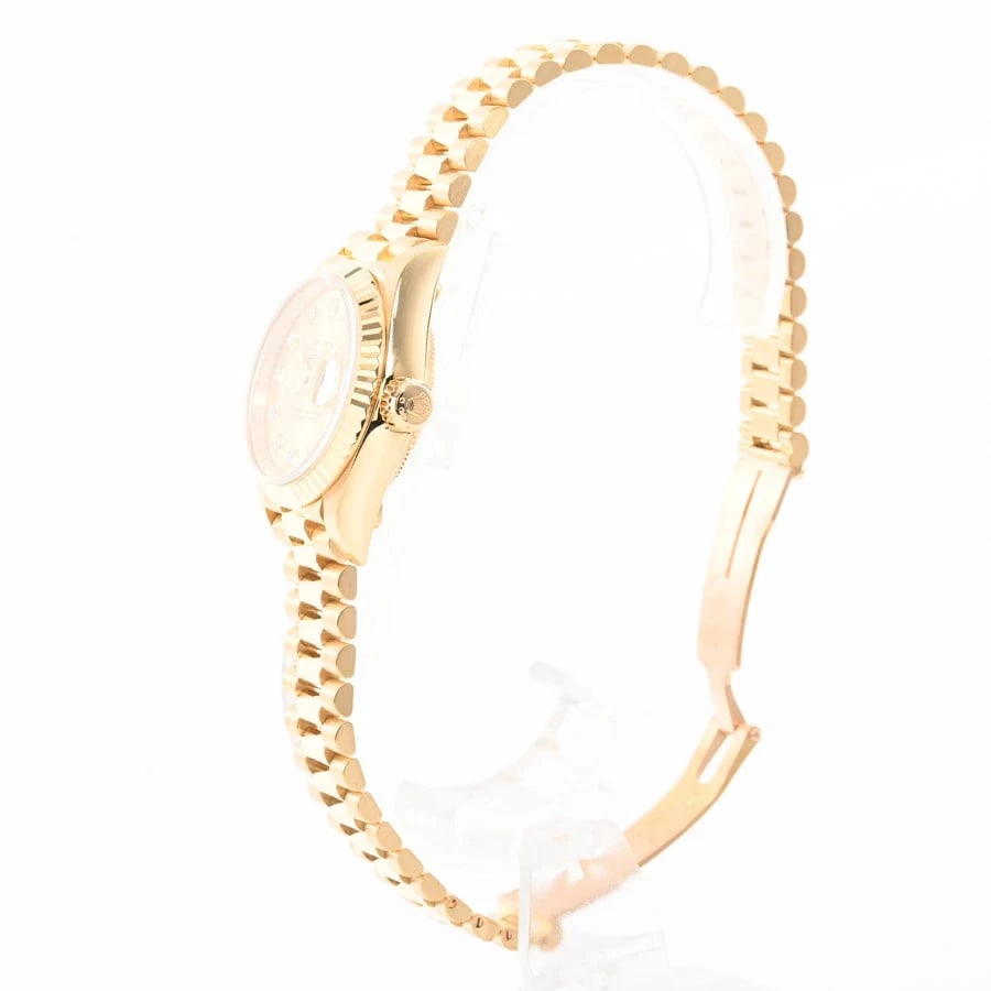 ROLEX DATEJUST YELLOW WATCH - 2