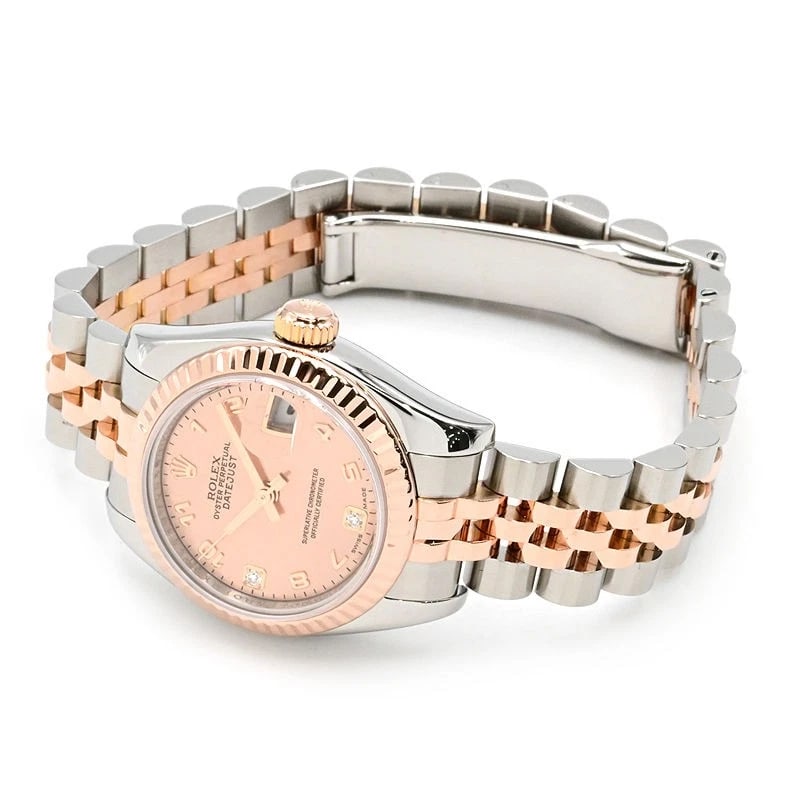 ROLEX DATEJUST PINK WATCH - 3