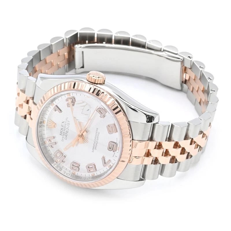 ROLEX DATEJUST SILVER WATCH - 3