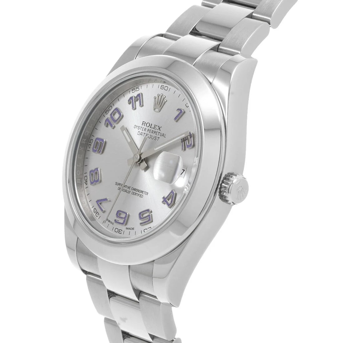 ROLEX DATEJUST SILVER WATCH - 2