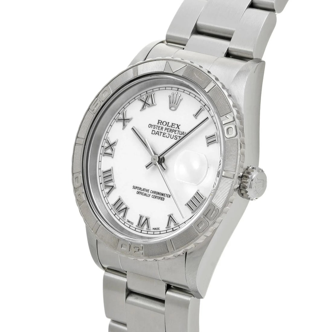 ROLEX DATEJUST WHITE WATCH - 2