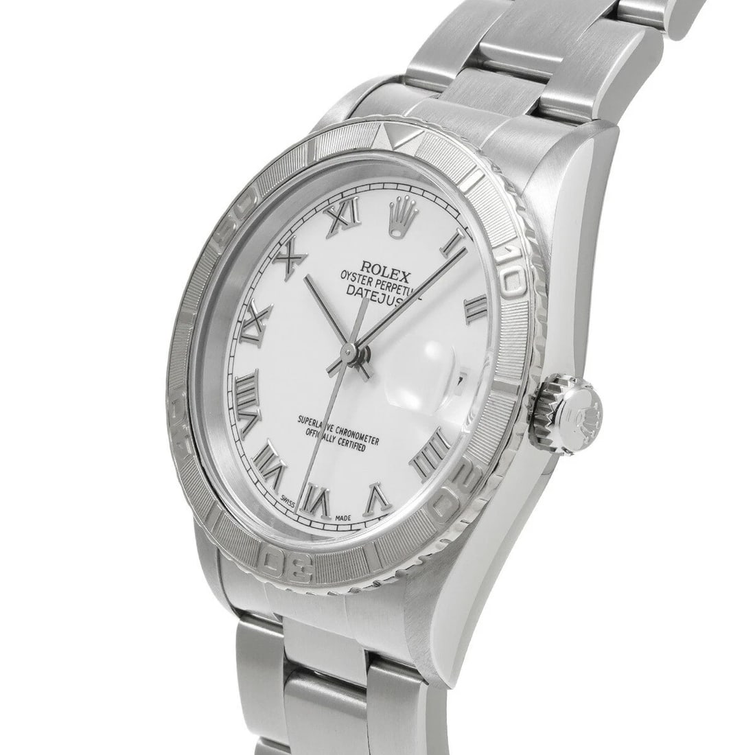 ROLEX DATEJUST WHITE WATCH - 2