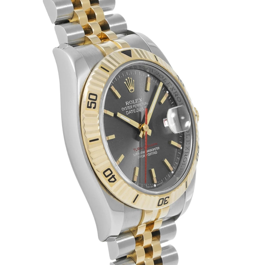 ROLEX DATEJUST GRAY WATCH - 3