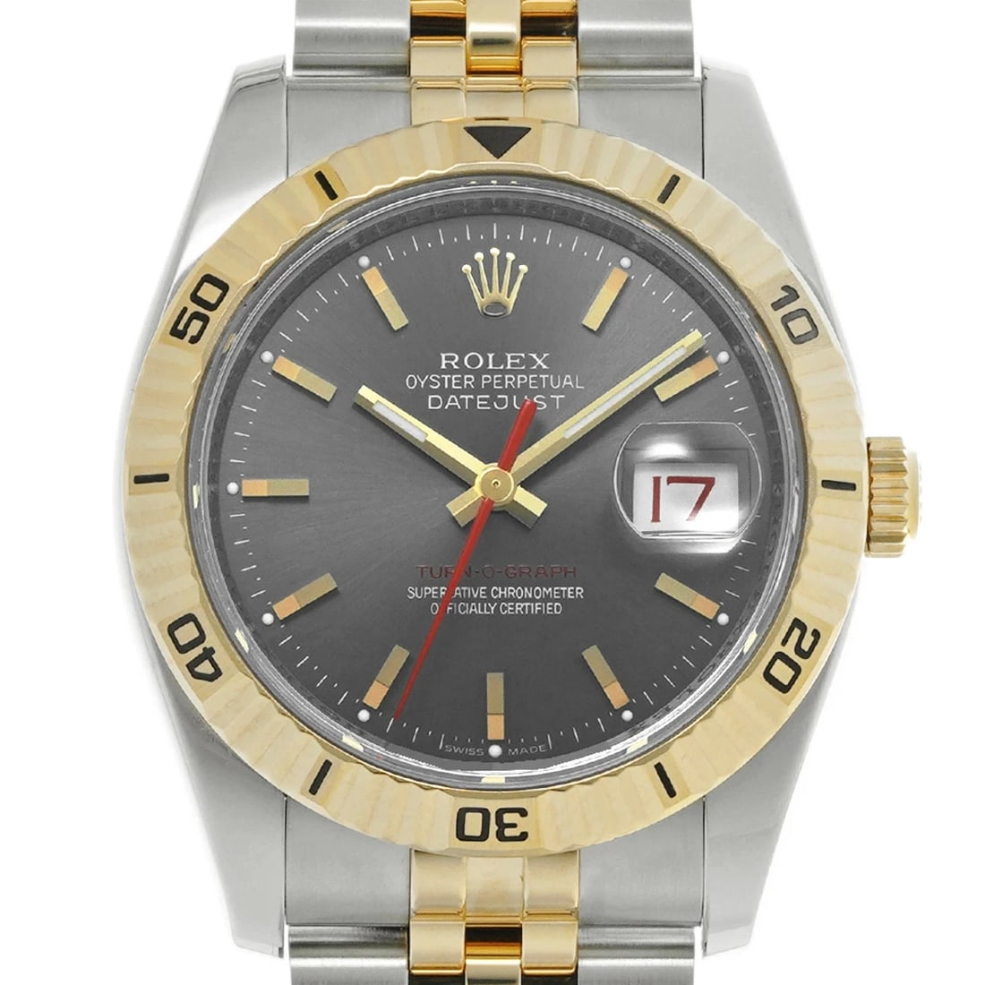 ROLEX DATEJUST GRAY WATCH - 4