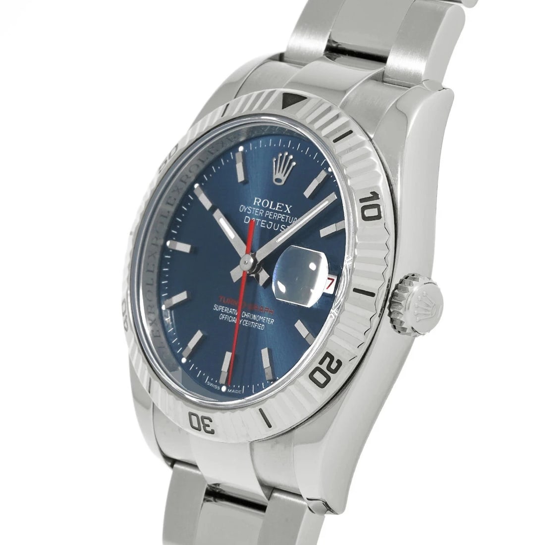 ROLEX DATEJUST BLUE WATCH - 2