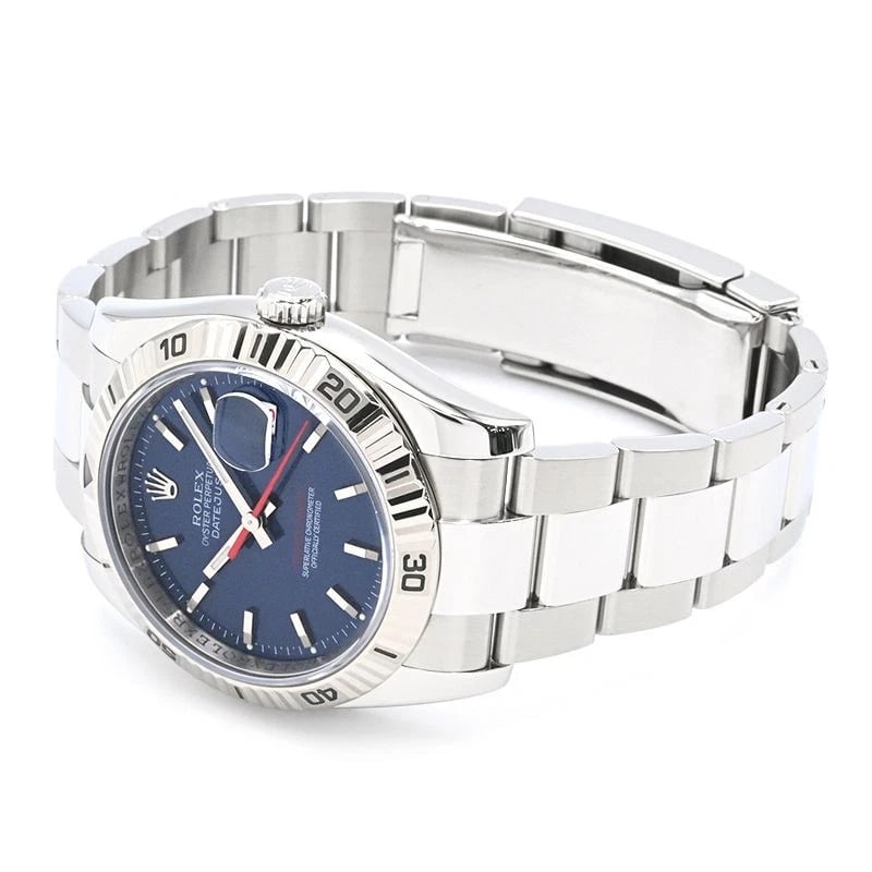 ROLEX DATEJUST BLUE WATCH - 2