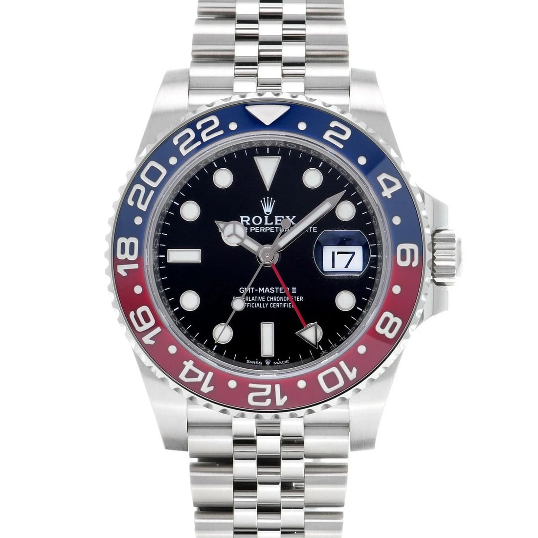 ROLEX GMT MASTER BLACK WATCH: ROLEX Gmt Master Black Watch Brand: ROLEX Type: N/A Material: Band Material Stainless, Case Material Sapphire Crystal Color: Band Color Black Size: Band Size none, Case Size 40×40mm 