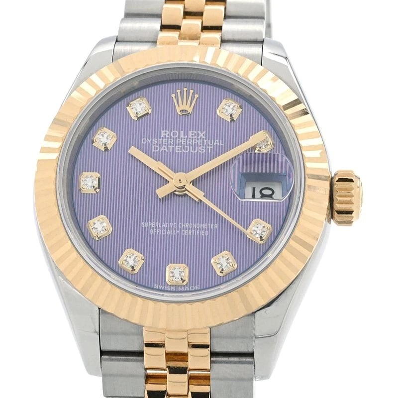 ROLEX LADY DATEJUST WATCH: ROLEX Lady Datejust Watch Brand: ROLEX Type: N/A Material: Band Material Stainless Steel K18Yg Diamond, Case Material N/A Color: Band Color N/A Size: Band Size none, Case Size 28mm 