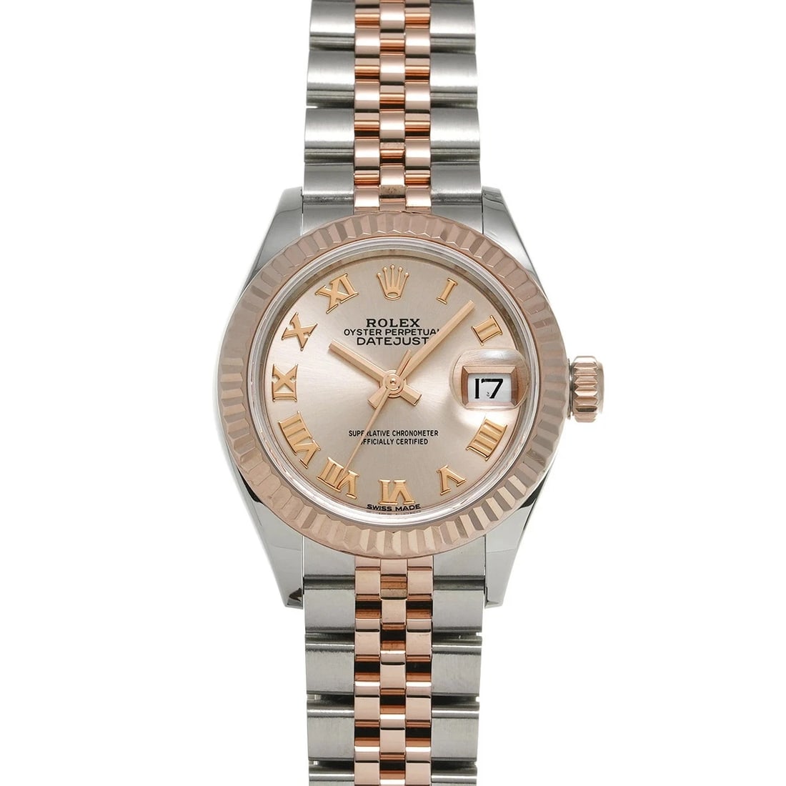 ROLEX LADY DATEJUST WATCH: ROLEX Lady Datejust Watch Brand: ROLEX Type: N/A Material: Band Material Stainless, Case Material Sapphire Crystal Color: Band Color N/A Size: Band Size none, Case Size 28×28mm Accessories: