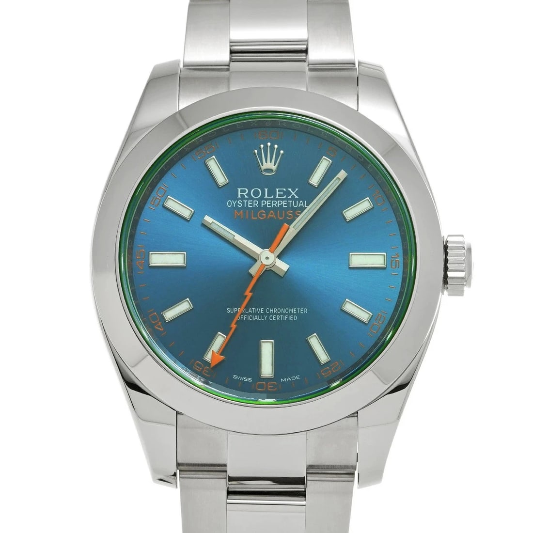 ROLEX MILGAUSS BLUE WATCH (1 of 4)