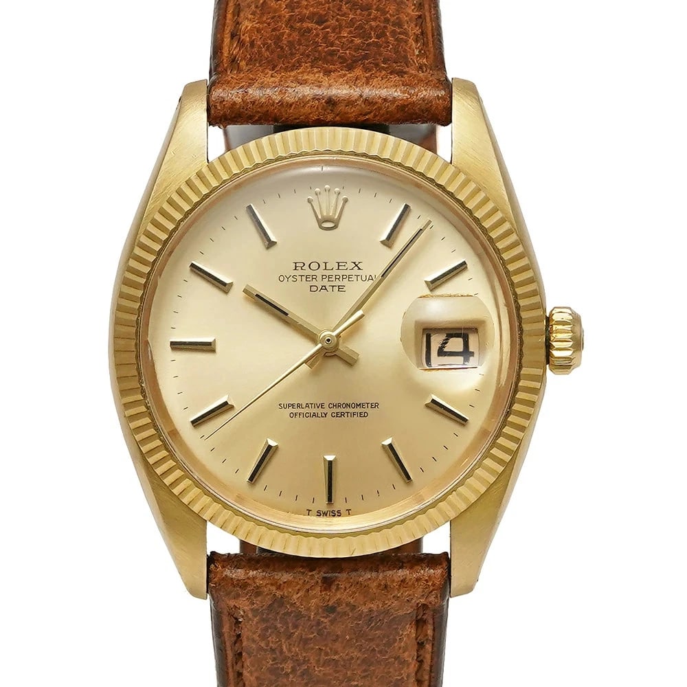 ROLEX OYSTER PERPETUAL GOLD WATCH (1 of 3)