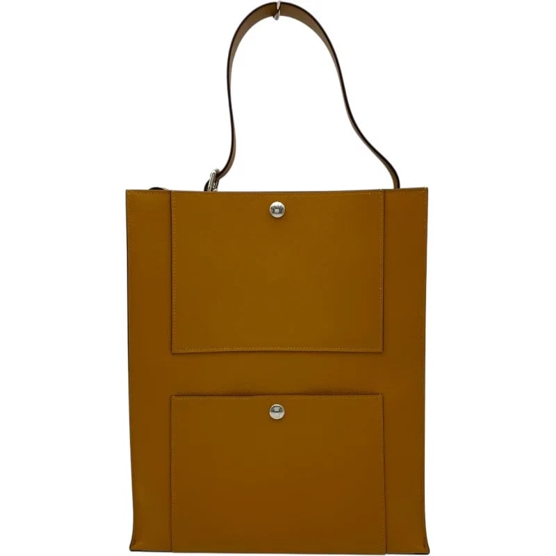 HERMES CABAS W STAMP CAMEL SHW SHOULDER BAG HANDBAG (1 of 11)