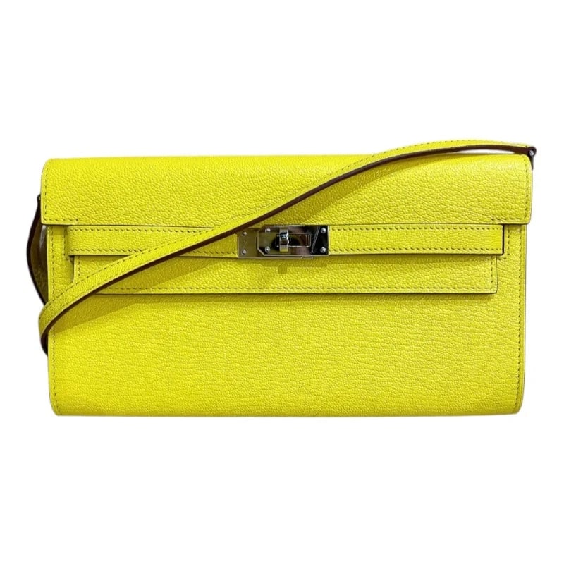 HERMES KELLY STAMPLIME SHW CHEVRE SHOULDER BAG HANDBAG (1 of 12)