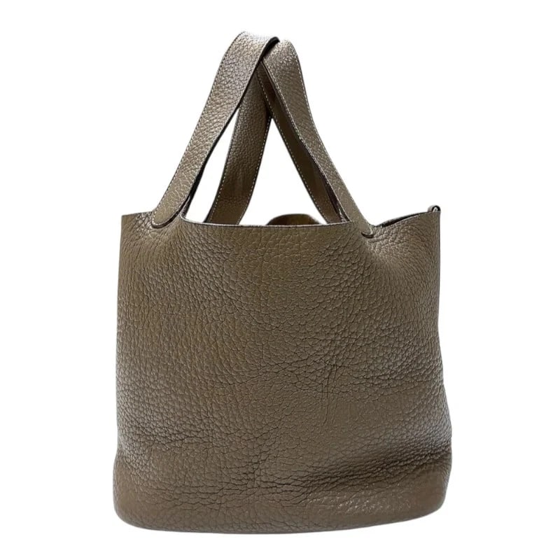 HERMES PICOTIN STAMP ETOUPE SHW HANDBAG (1 of 12)