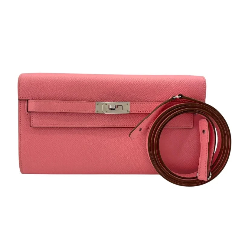 HERMES KELLY STAMP ROSE CONFETTI SHW EPSOM SHOULDER BAG HANDBAG (1 of 6)