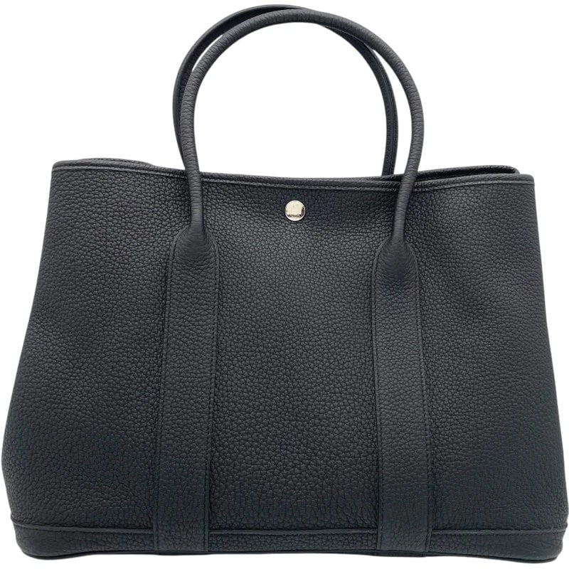 HERMES GARDEN PARTY STAMP BLACK SHW NEGONDA HANDBAG (1 of 10)
