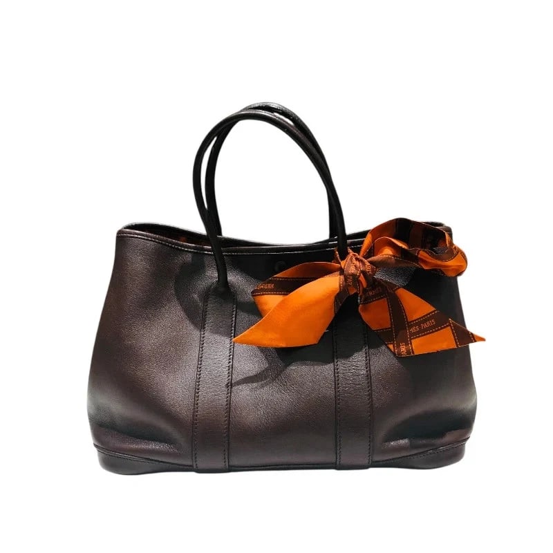 HERMES GARDEN TWILLY STAMP HAVANA HANDBAG (1 of 12)