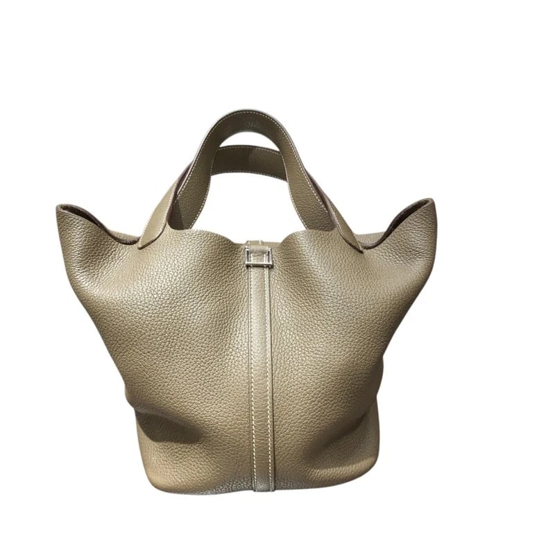 HERMES PICOTIN LOCK Z STAMP ETOUPE SHW HANDBAG (1 of 3)