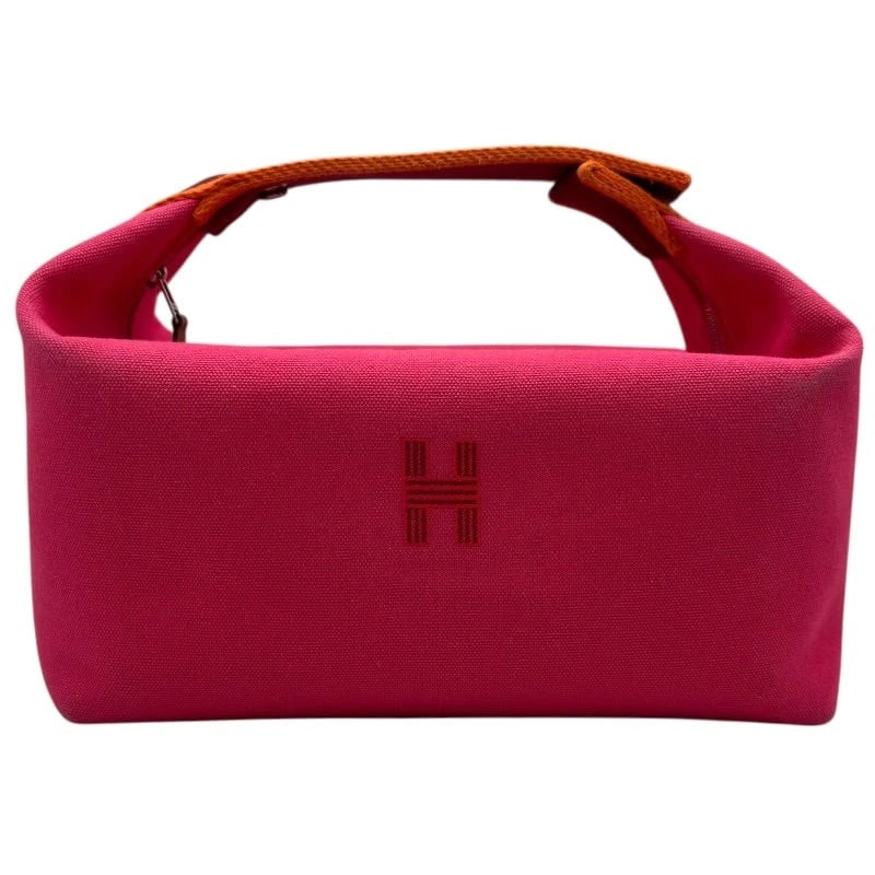 HERMES BRIDE A BRAC GM PINK SHW TOILE TOTE HANDBAG: HERMES Bride a Brac GM Pink SHW Toile Tote Handbag Brand: HERMES Type: Handbag Material: Toile Color: Pink/SV Hardware Size: W: 25cm / H: 12cm / D: 15cm Accessories: None Accessories Notic