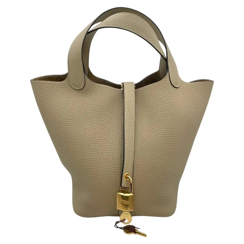 HERMES PICOTIN LOCK STAMP TRENCH HANDBAG (1 of 8)