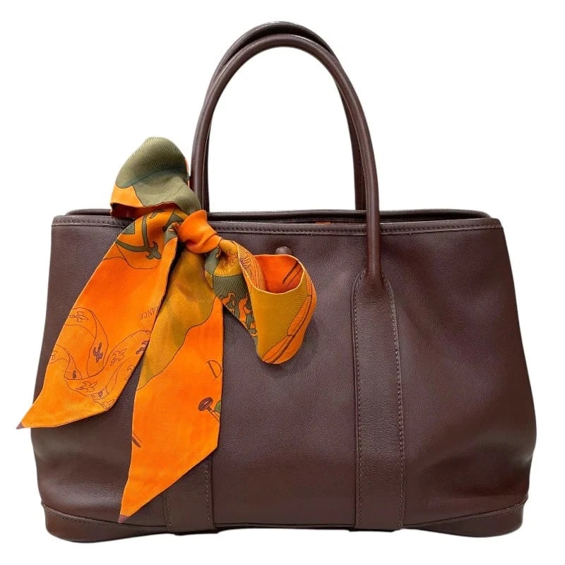 HERMES GARDEN TWILLY TPM STAMP HAVANA HANDBAG (1 of 5)