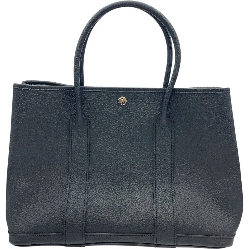 HERMES GARDEN PARTY ?R STAMP BLACK HANDBAG (1 of 12)