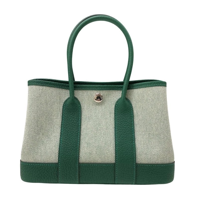 HERMES NEO GARDEN 23 K STAMP ECRU VERT MOYEN HANDBAG (1 of 8)