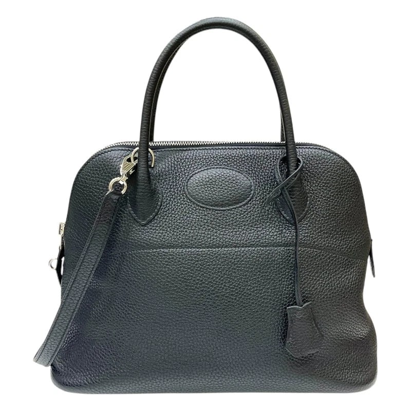 HERMES BOLIDE 31 Y STAMP BLACK SHW 2WAY HANDBAG: HERMES Bolide 31 Y Stamp Black SHW 2way Handbag Brand: HERMES Type: Handbag Material: Taurillon Clemence Color: Black/SV Hardware Size: W: 31cm / H: 24cm / D: 12cm / Shoulder: 87cm Accessories: N