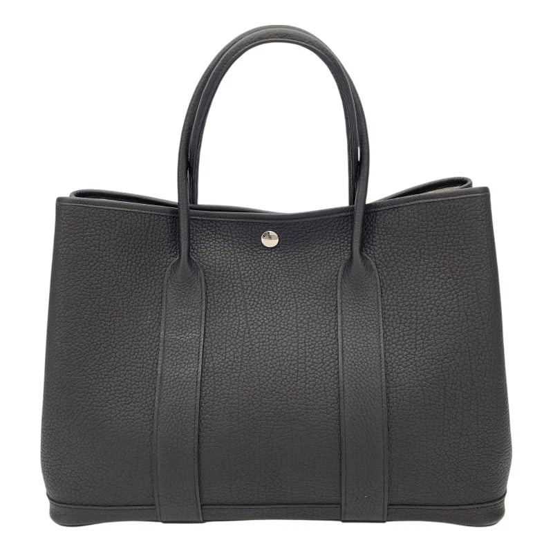 HERMES GARDEN PARTY PM W STAMP BLACK SHW NEGONDA HANDBAG (1 of 10)