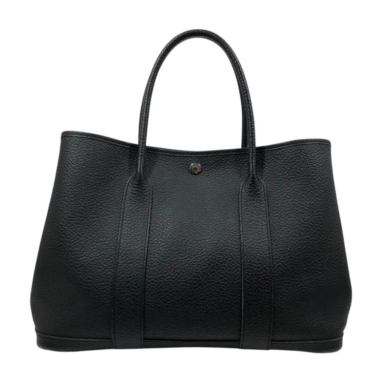 HERMES GARDEN PARTY PM X STAMP BLACK COUNTRY HANDBAG (1 of 12)