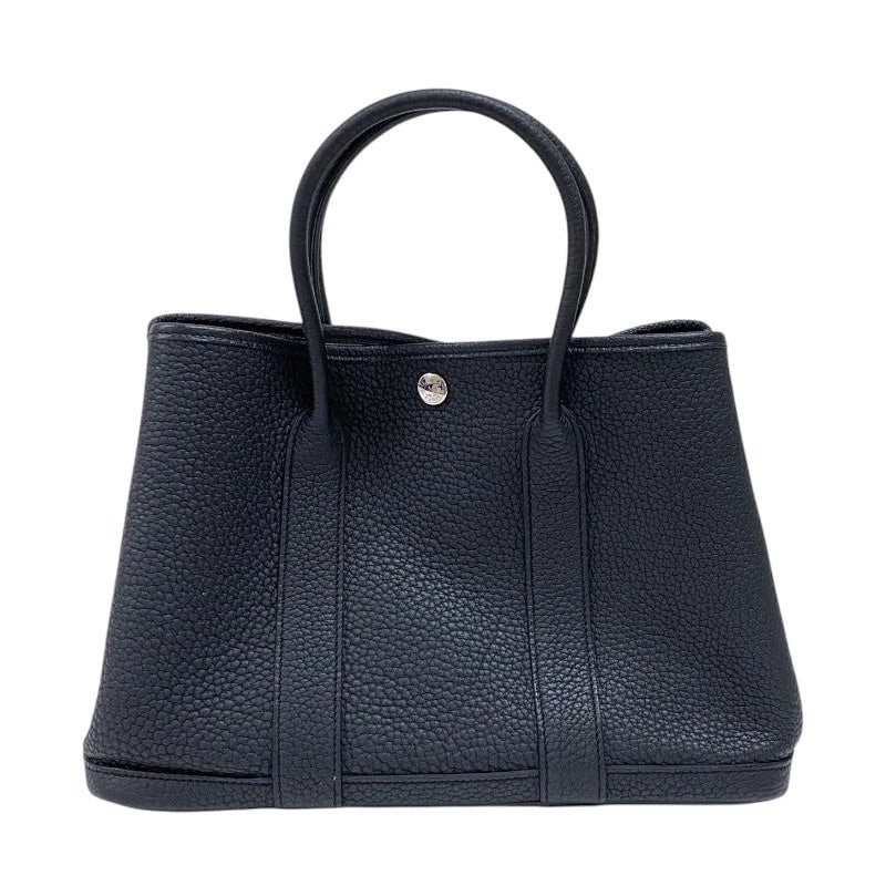 HERMES GARDEN PARTY TPM Z STAMP BLACK SHW NEGONDA HANDBAG (1 of 12)