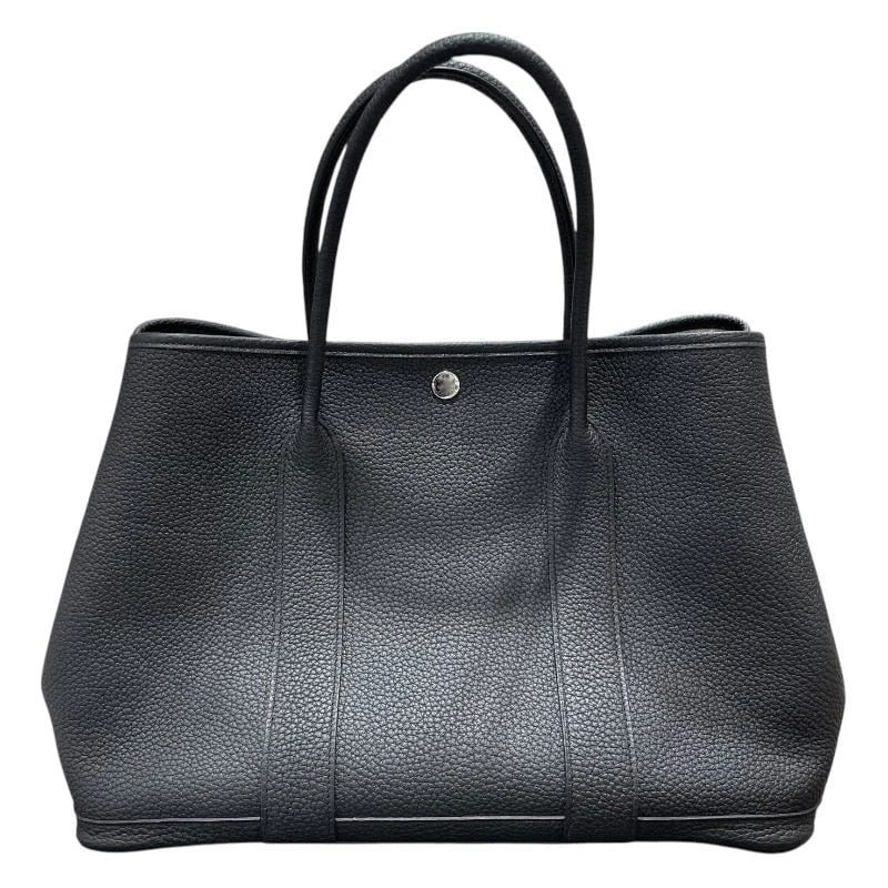 HERMES GARDEN PARTY PM W STAMP BLACK SHW NEGONDA HANDBAG (1 of 8)