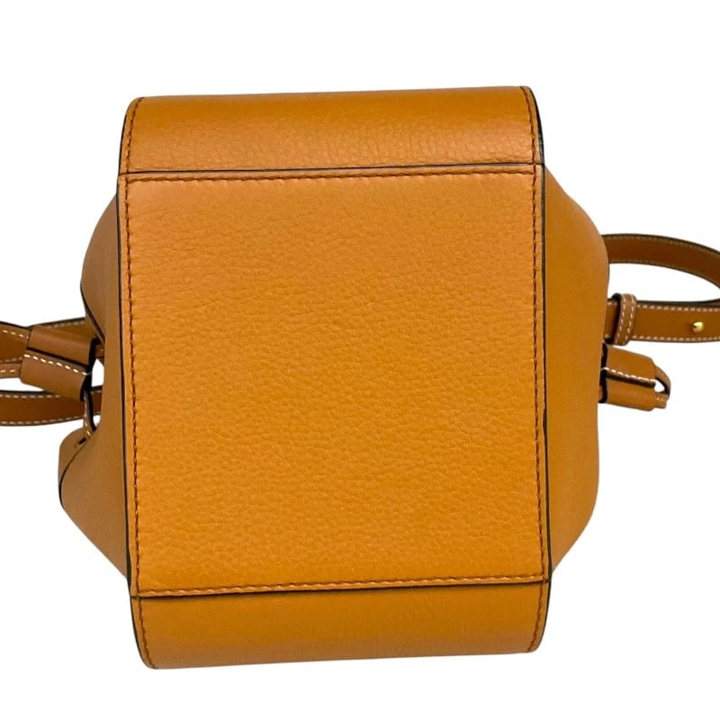 LOEWE HAMMOCK DRAWSTRINGS MINI BROWN HANDBAG - 5