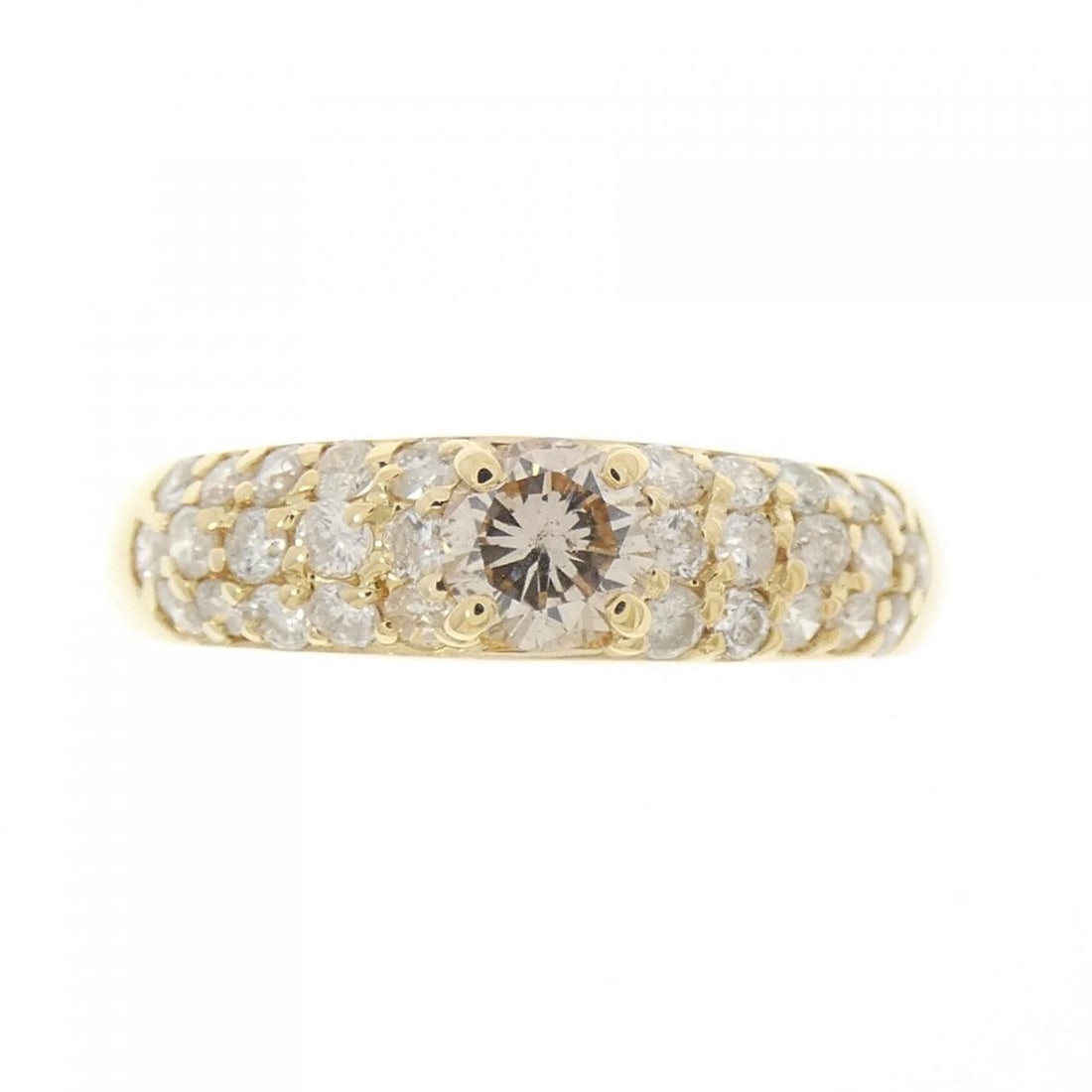 K18YG DIAMOND RING - 2