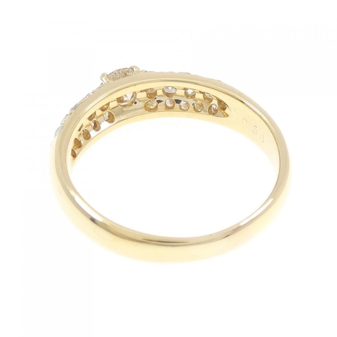 K18YG DIAMOND RING - 3