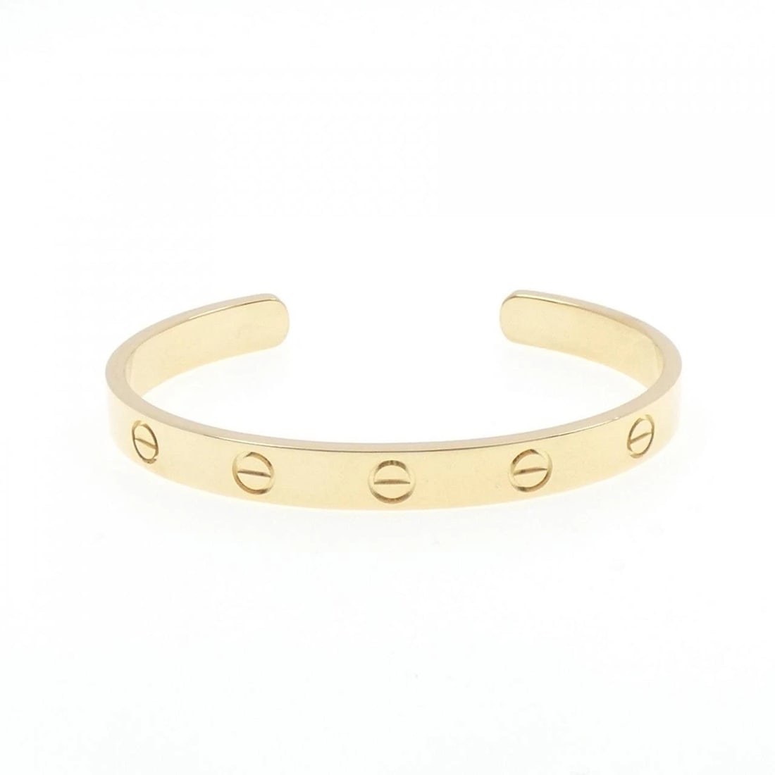 CARTIER LOVE BRACELET: Cartier Love Bracelet Brand: CARTIER Type: Bracelets Material: 750 yellow gold, Color: Yellow Gold Size: 15cm(16), Actual Size Max width approx: 6.2mm Accessories: None Accessories Notice: