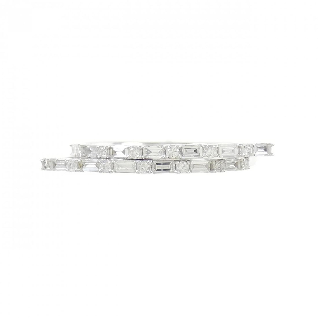 K18WG DIAMOND RING - 2