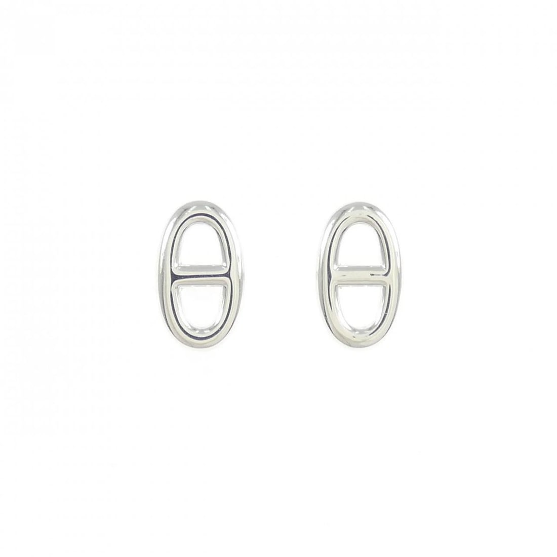 HERMES FARANDOLE TPM EARRINGS: HERMES Farandole TPM Earrings Brand: HERMES Type: Earrings Material: 925 Silver, Color: Silver Size: ActualSize HxW: 9.6mmx5.6mm Accessories: None Accessories Notice: When purchasing