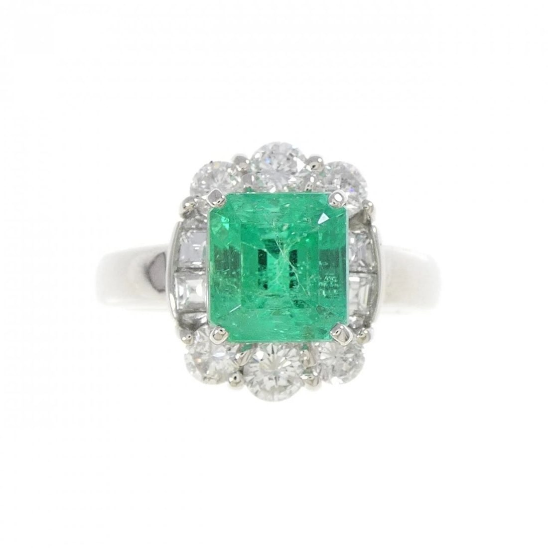 PT900 EMERALD RING - 2
