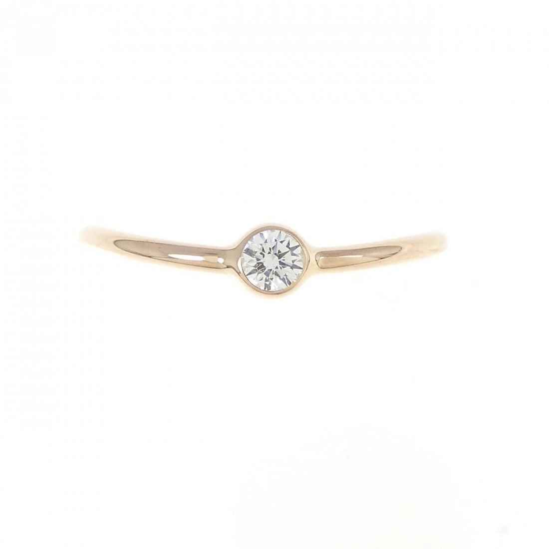 TIFFANY & CO. WAVE SINGLE RING: Tiffany & Co. Wave single Ring Brand: Tiffany Type: Ring Material: 750 Pink Gold, Main Stone/Creation Natural Color: Pink Gold Size: 5 (US size) Accessories: None Accessories Notice: When