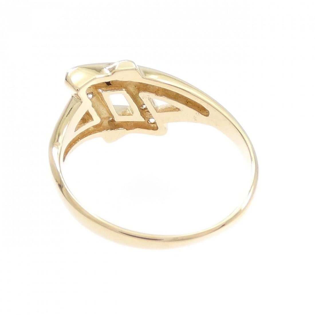 K18YG DIAMOND RING - 3