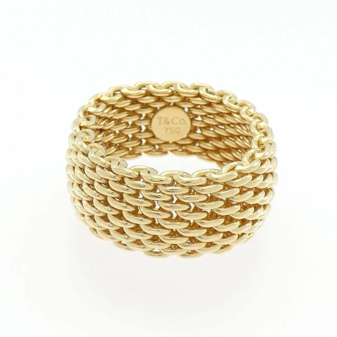 TIFFANY & CO. SOMERSET RING: TIFFANY & Co. Somerset Ring Brand: TIFFANY&Co. Type: Ring Material: 750 yellow gold, Color: yellow gold Size: US 9 Accessories: None Accessories Notice: When purchasing pre-owned goods,