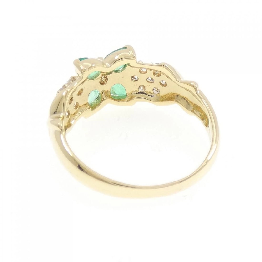 K18YG EMERALD RING - 3