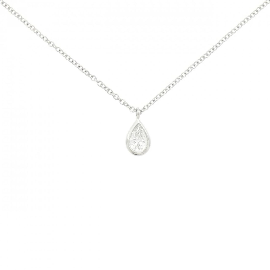 TIFFANY & CO. BY THE YARD NECKLACE: TIFFANY & Co. By the Yard Necklace Brand: TIFFANY&Co. Type: Necklace Material: Platinum 950, Main Stone/Creation Natural Color: White Size: 41cmActual Size Pendant length approx. x width