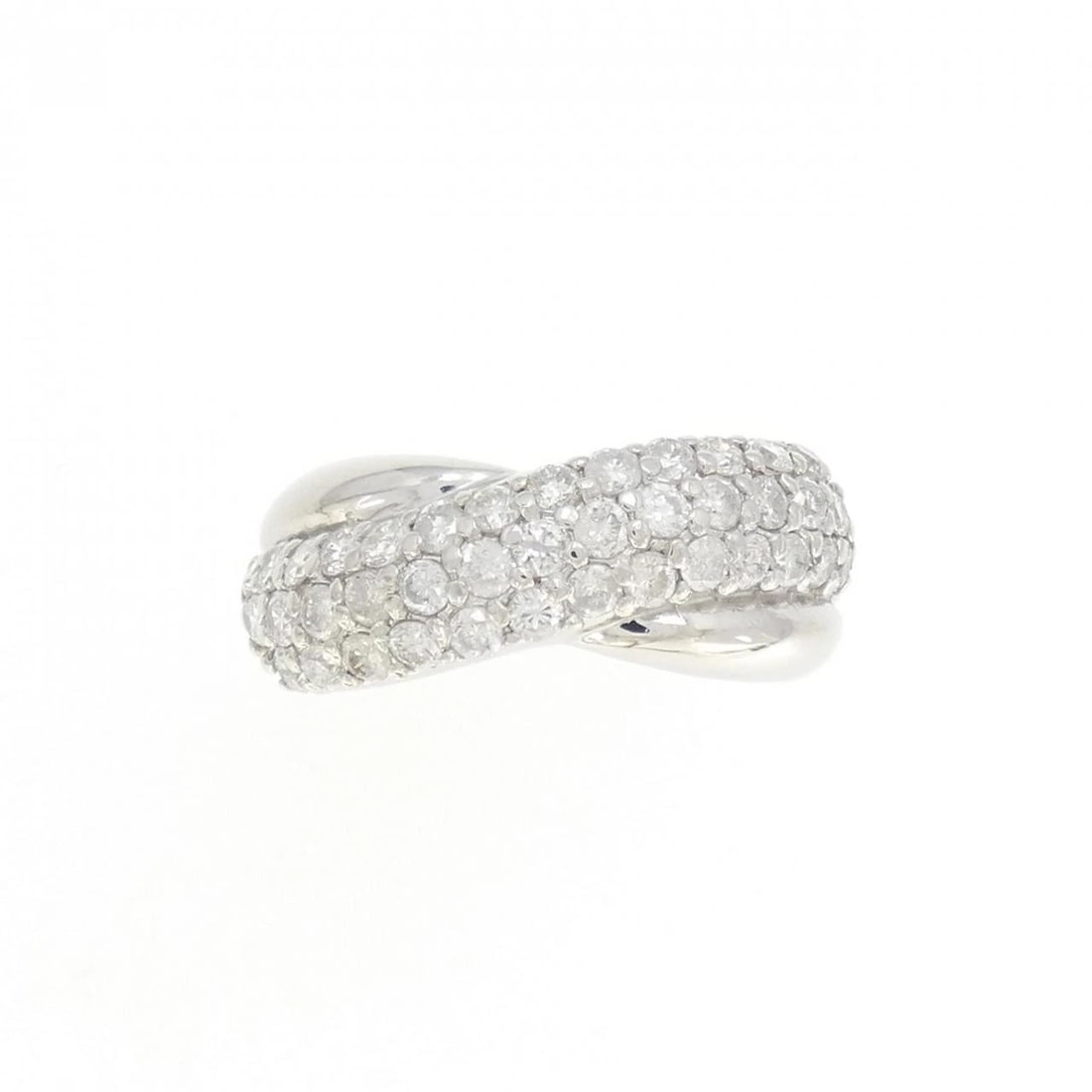 PT900 PAVE DIAMOND RING - 2